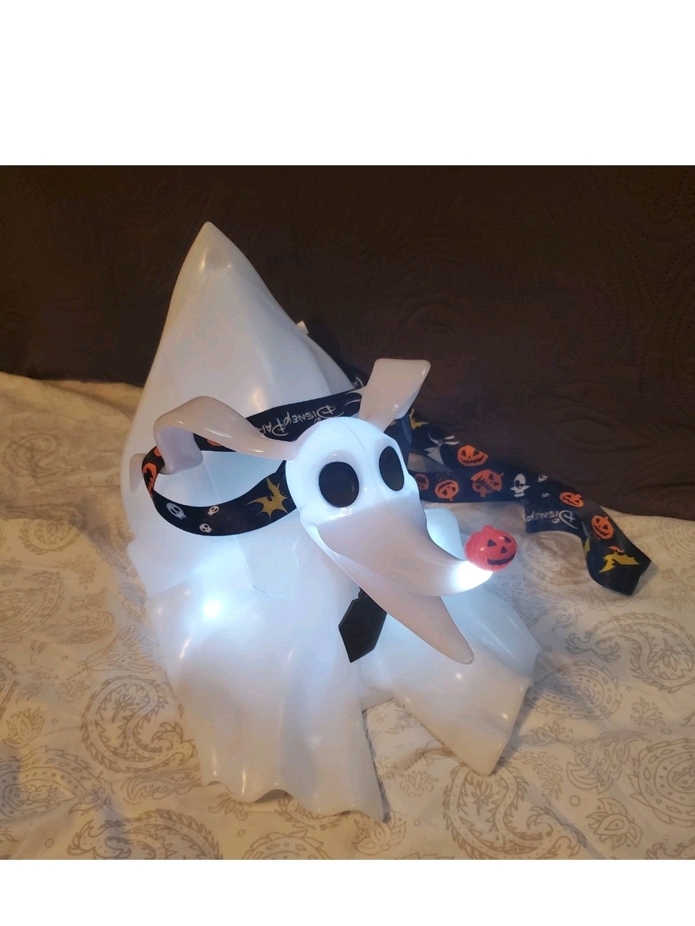 Disney Parks Zero Light Up Halloween Popcorn Candy Bucket Nightmare Christmas